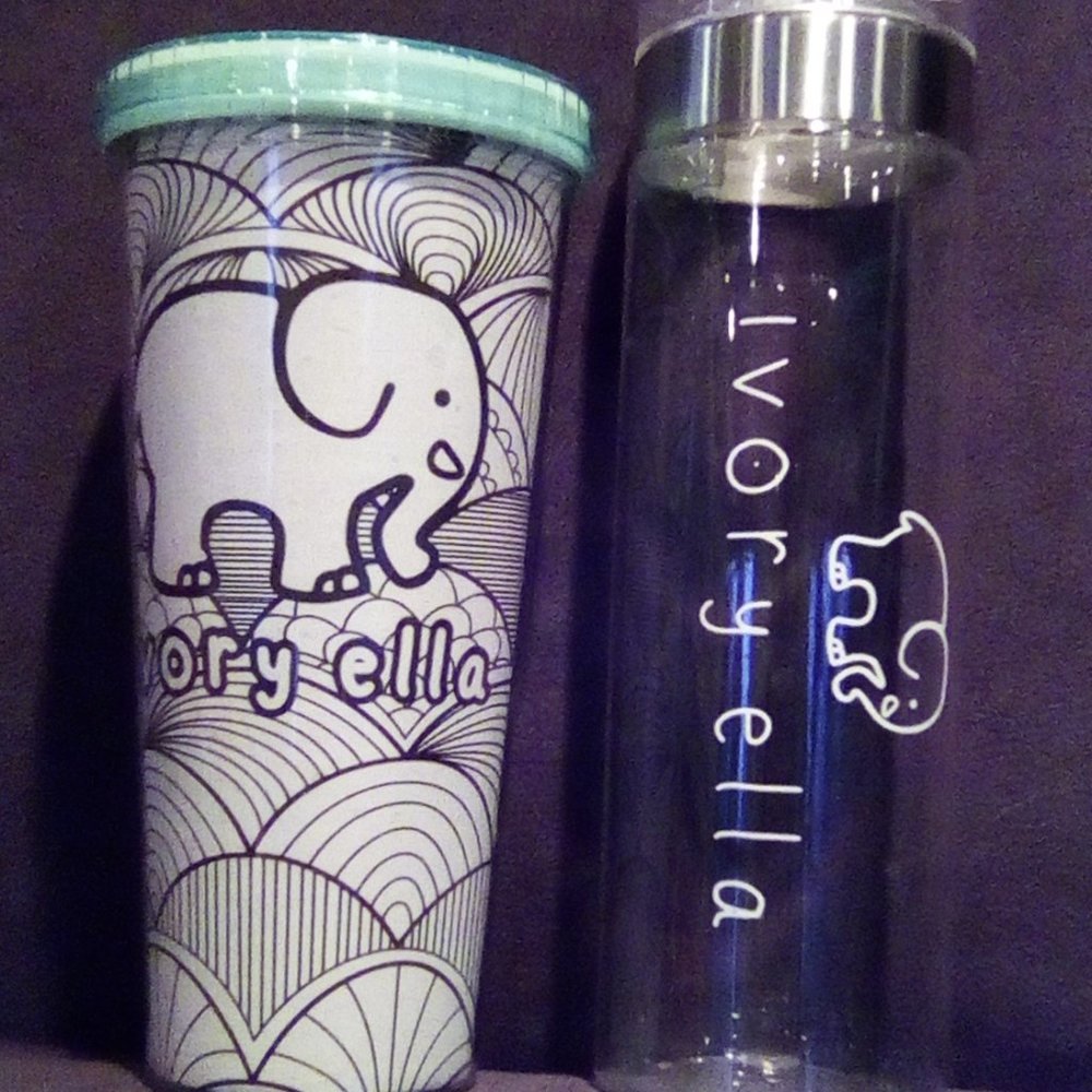 Ivory Ella Water Bottle / Cup
